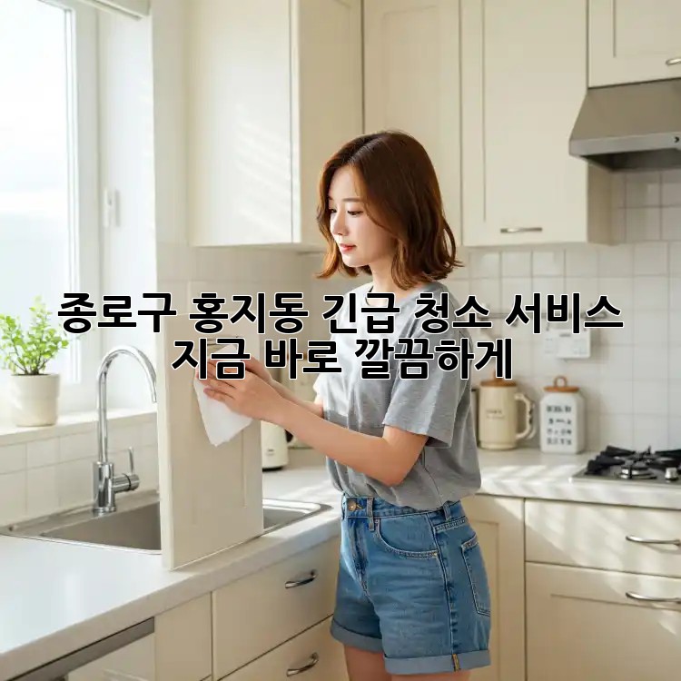 종로구 홍지동 긴급 청소 서비스🚨 지금 바로 깔끔하게✨