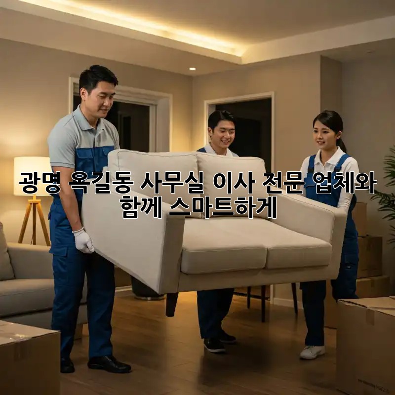 광명 옥길동 사무실 이사, 전문 업체와 함께 스마트하게!