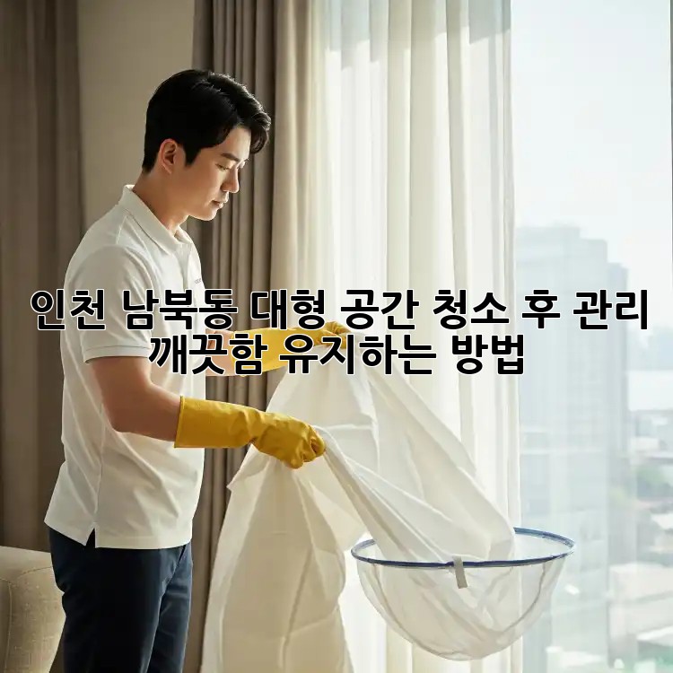 인천 남북동 대형 공간 청소 후 관리, 깨끗함 유지하는 방법