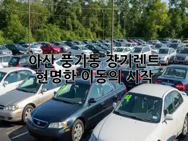 아산 풍기동 장기렌트, 현명한 이동의 시작! 🚀✨