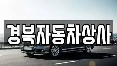 경북 예천군 호명읍 중고차매매 전문 경북자동차상사