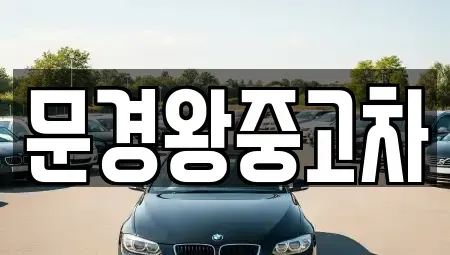 경상북도 문경시 중고차매매 전문 문경왕중고차