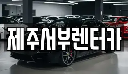 제주특별자치도 서귀포시 대포동 렌트카 전문 제주서부렌터카